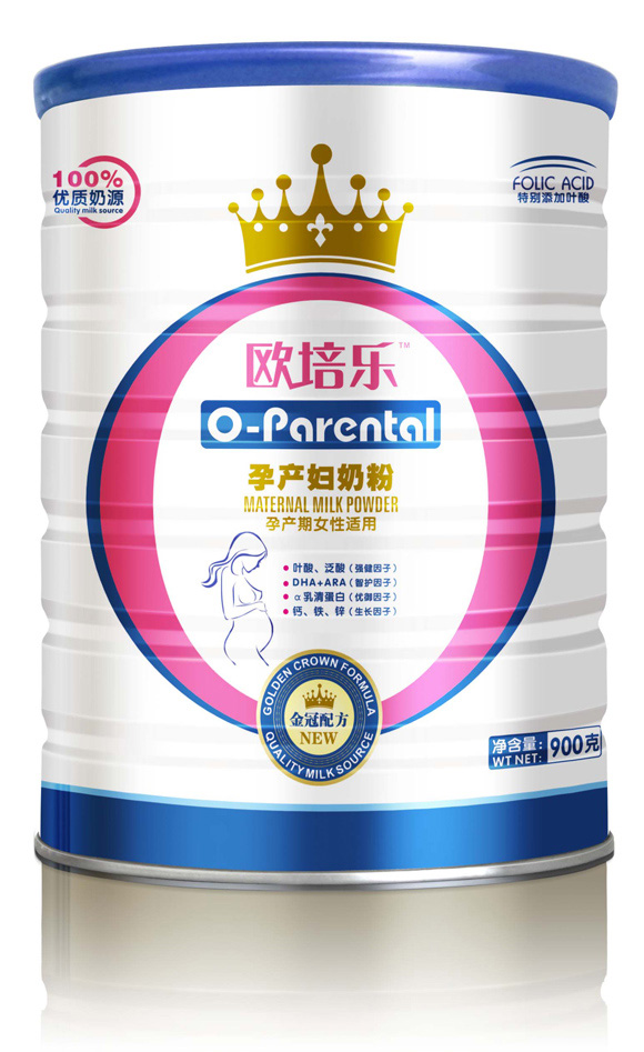 歐培樂孕產(chǎn)婦奶粉罐