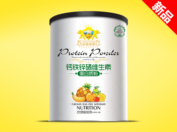 金盾愛嬰鈣鐵鋅硒維生素蛋白質(zhì)粉800g