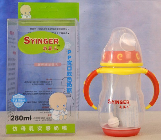 尚yingePP雙色感溫奶瓶280ml