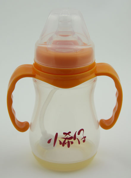 小希仔寬口雙柄全自動(dòng)硅膠奶瓶