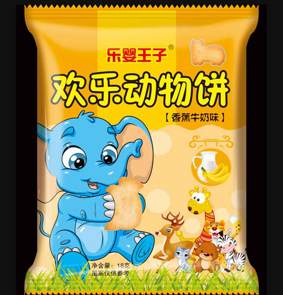 樂嬰王子歡樂動物餅香蕉牛奶