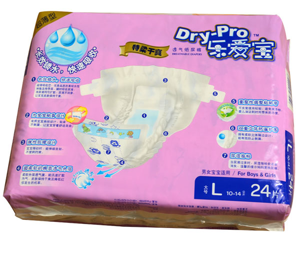 樂愛寶特柔干爽透氣紙尿褲L24片