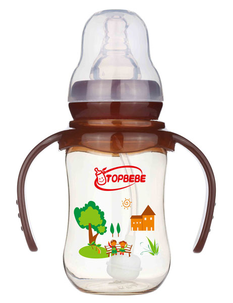 淘寶樂標口弧形PPSU葫蘆奶瓶150ml