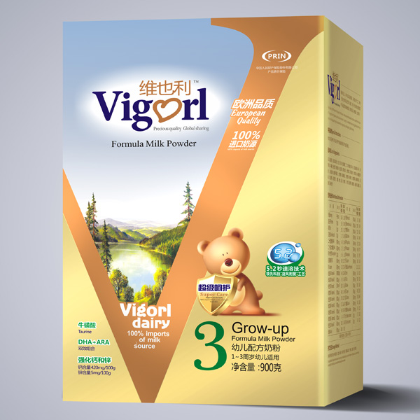 維也利呵護(hù)幼兒配方奶粉3段