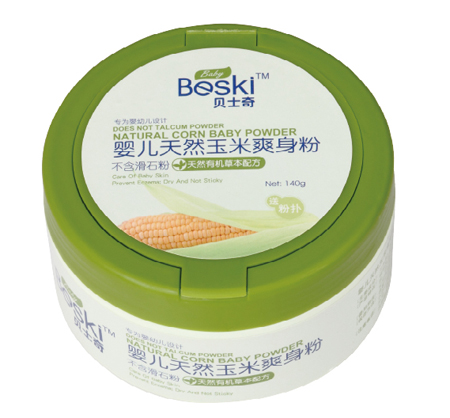貝士奇嬰兒天然玉米爽身粉