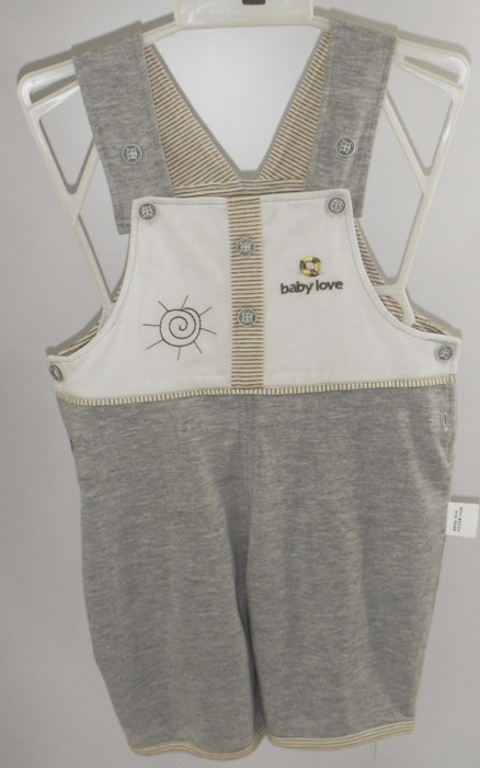 娃愛的蓓蓓灰色背帶褲