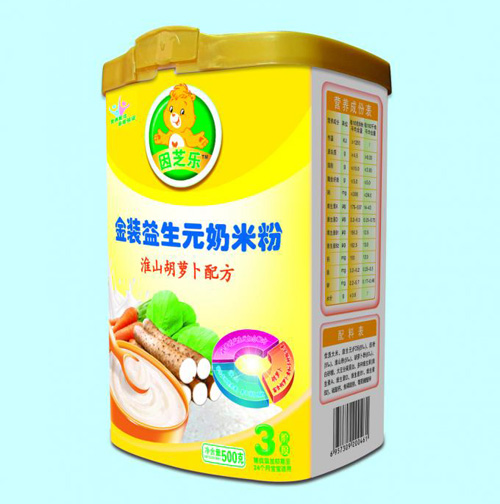 因芝樂(lè)金裝益生元淮山胡蘿卜配方奶米粉