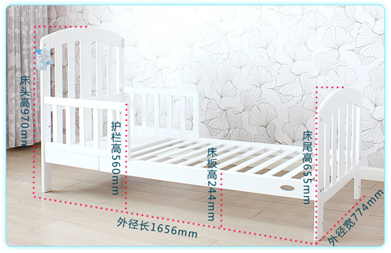 艾瑞克白色嬰兒床