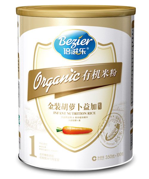 倍滋樂有機(jī)金裝胡蘿卜益加配方1段