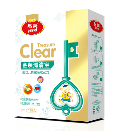 品美金裝嬰幼兒蜂蜜菊花配方清清寶