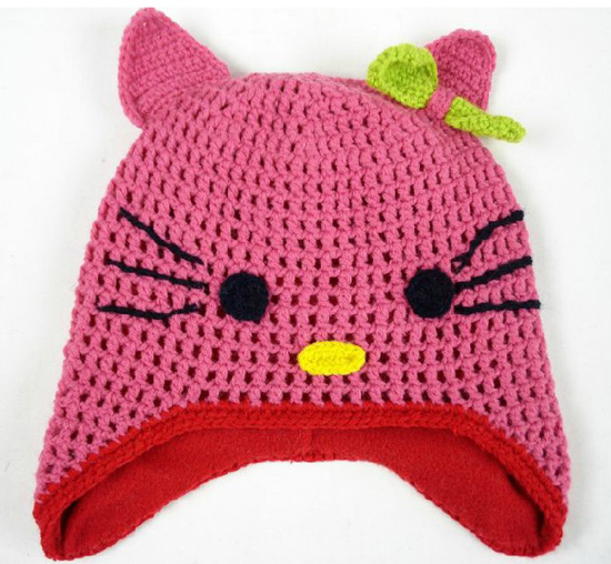 幼之戀幼兒喵星護(hù)耳帽粉色