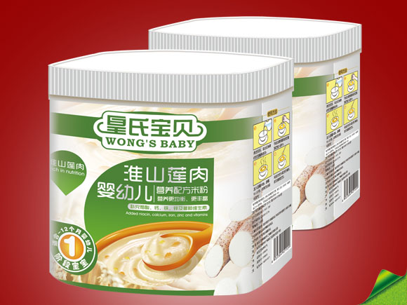 皇氏寶貝白罐淮山蓮肉營養(yǎng)米粉1段