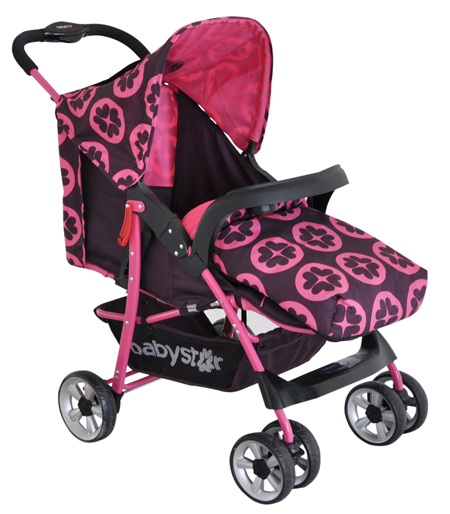 貝之星嬰兒推車H3000型粉色