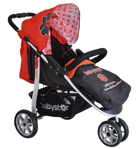 貝之星嬰兒推車T3020型黑色