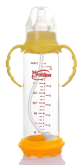 淘寶樂標口玻璃奶瓶240ml