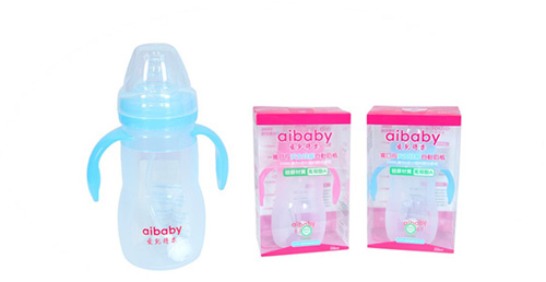 愛兒得樂230ml寬口硅膠6-22個(gè)月自動(dòng)奶瓶