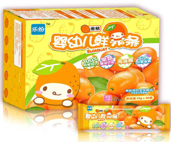 樂紛嬰幼兒鮮果條金桔味
