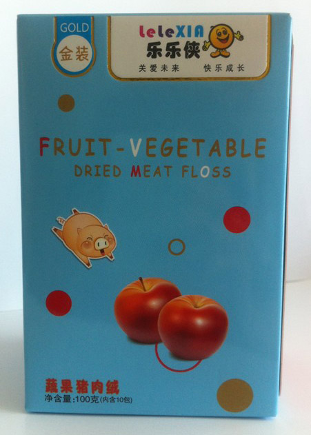 樂樂俠金裝蔬果豬肉絨100g