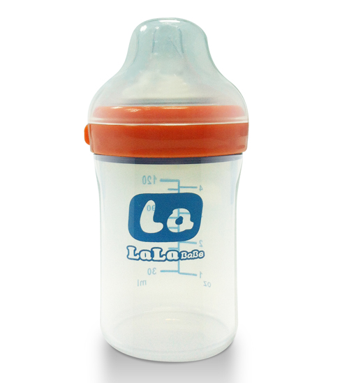 樂(lè)樂(lè)寶貝嬰兒直立無(wú)柄奶瓶