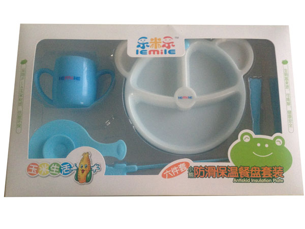 樂米樂小熊防滑保溫餐盤套裝