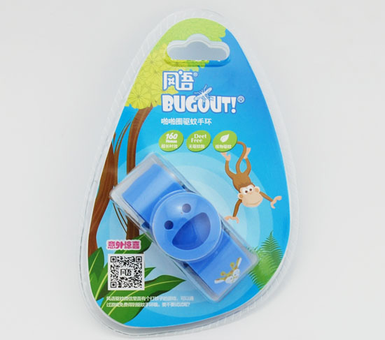 笑臉啪啪圈驅(qū)蚊手環(huán)藍色