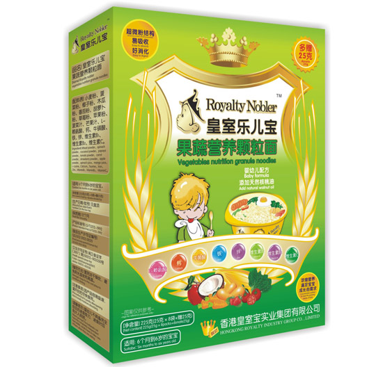 皇室樂(lè)兒寶果蔬營(yíng)養(yǎng)顆粒面225克