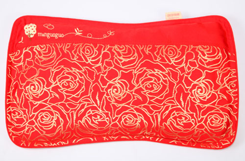 咪呢果果嬰幼兒護(hù)型功能枕3個月-1歲半棗紅色