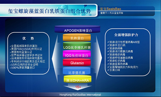 璽寶Sealsbao系列乳鐵蛋白藻精蛋白