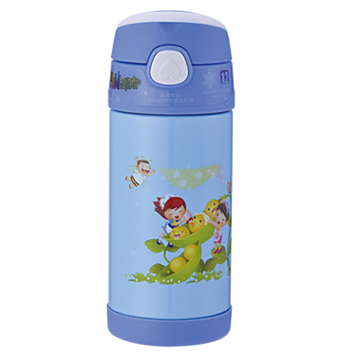 天使貝貝歡樂兒童水杯藍色