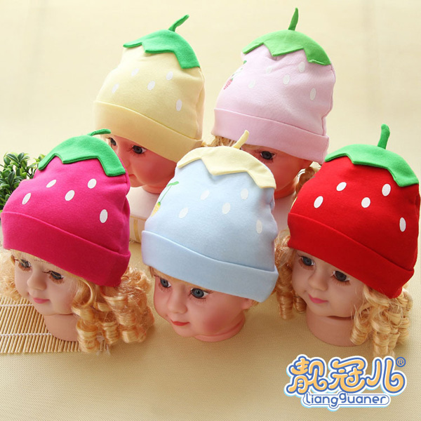 靚冠兒嬰幼兒草莓帽子