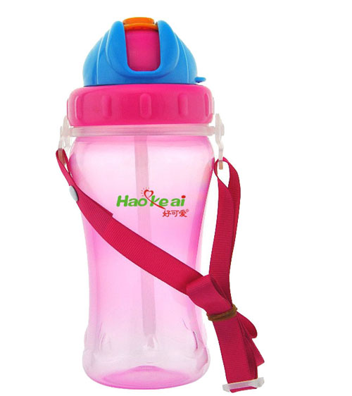 好可愛(ài)錐形(多色)兒童吊帶水壺