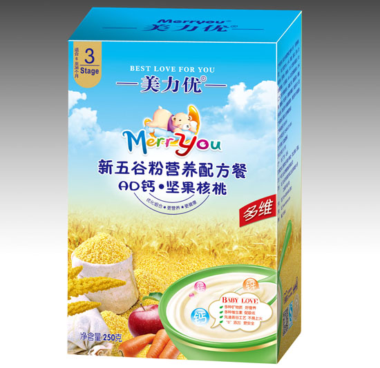 美力優(yōu)AD鈣堅(jiān)果核桃新五谷營養(yǎng)配方餐