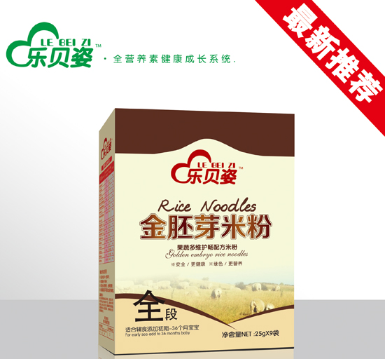 樂貝姿果蔬多維護腸金胚芽米粉全段盒裝