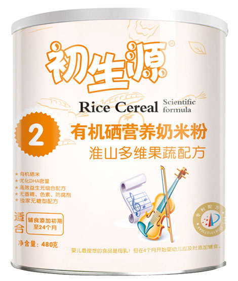 初生源淮山多維果蔬有機硒奶米粉2段