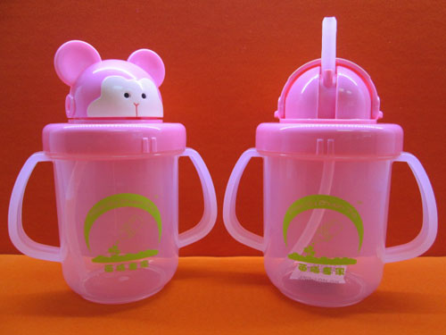 苗哺專(zhuān)家雙耳滑蓋嬰兒訓(xùn)練水杯