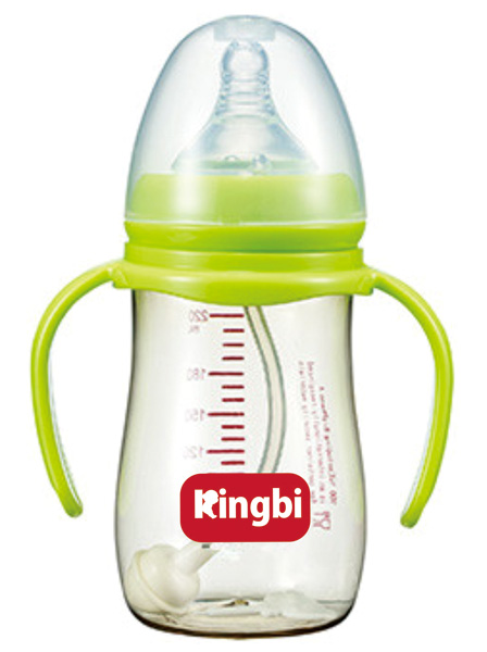 健貝寬口綠色ppsu嬰兒奶瓶ml220