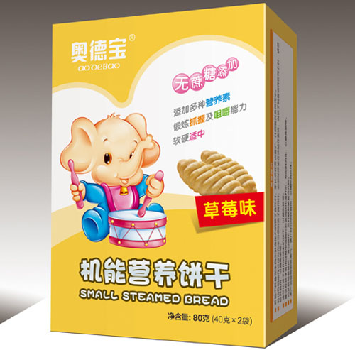 奧德寶草莓味機(jī)能營(yíng)養(yǎng)餅干