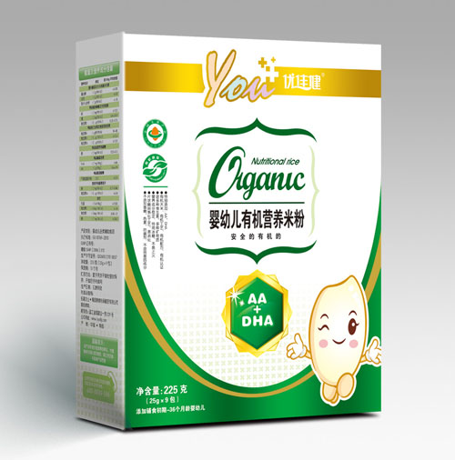 優(yōu)佳健AA+DHAyingye有機營養(yǎng)米粉盒裝