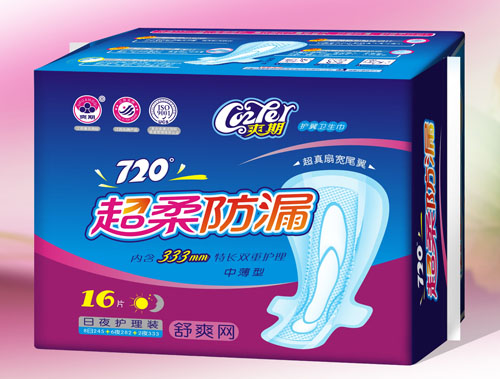 爽期超柔防漏舒爽網(wǎng)衛(wèi)生巾