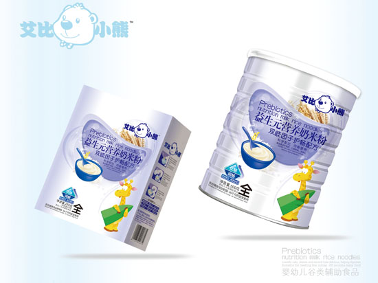 艾比小熊雙歧因子護(hù)暢益生元營(yíng)養(yǎng)奶米粉