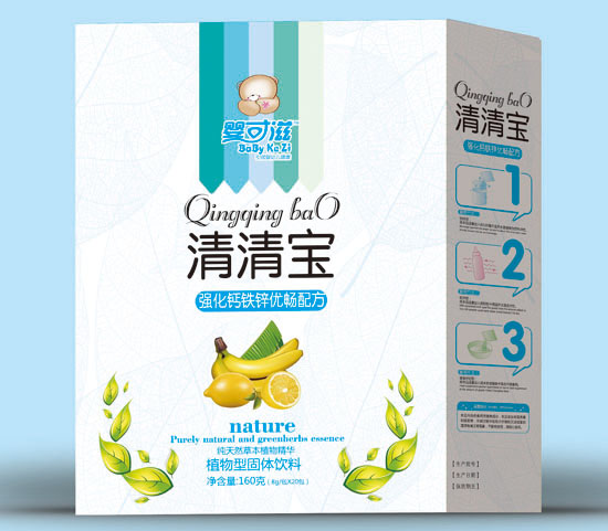 嬰可滋強化鈣鐵鋅優(yōu)暢清清寶盒裝