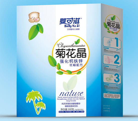 嬰可滋強(qiáng)化鈣鐵鋅優(yōu)暢菊花晶盒裝