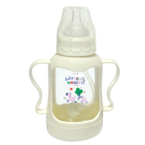 可娃標(biāo)口徑防摔晶鉆玻璃奶瓶120ML