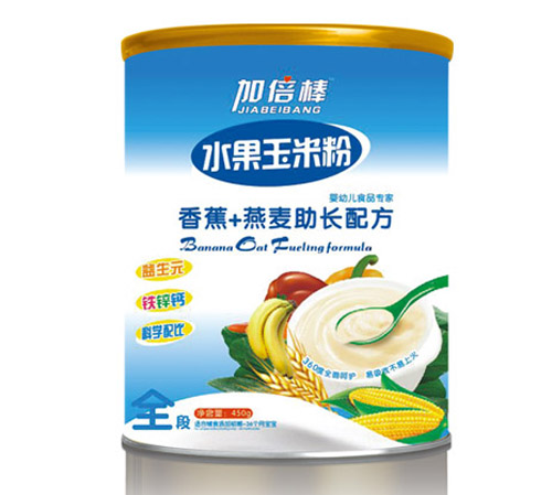 加倍棒香蕉燕麥助長水果玉米粉全段