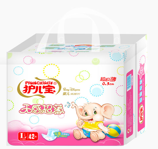 護(hù)兒寶無感超薄嬰兒紙尿片L碼大包