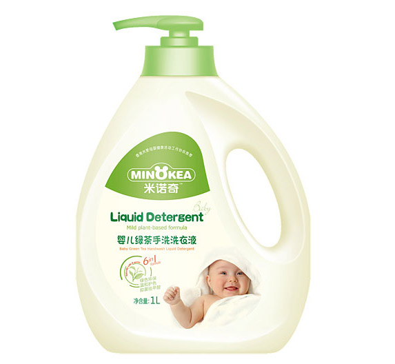 米諾奇嬰兒綠茶手洗洗衣液1l