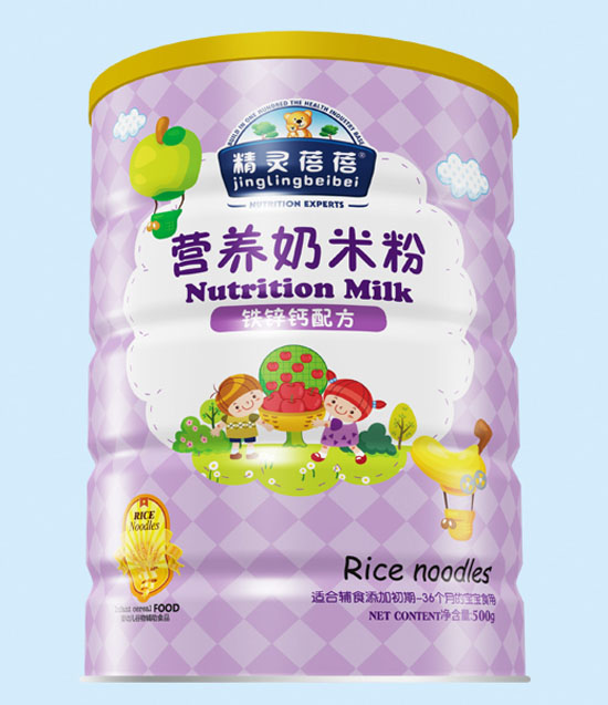 精靈蓓蓓鐵鋅鈣配方營養(yǎng)奶米粉