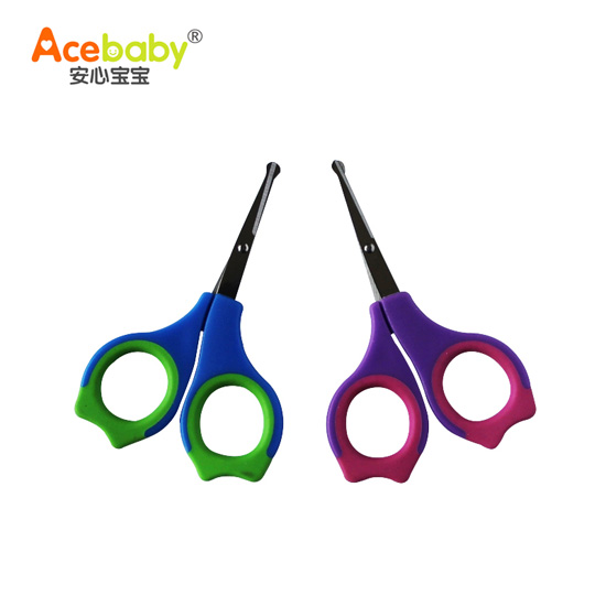 安心寶寶嬰兒安全指甲剪紫色藍(lán)色無(wú)套