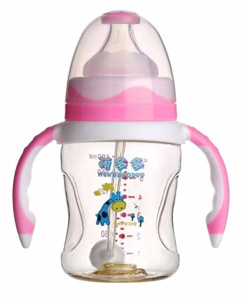 �ȶ��PPSU����180ml�pɫ�t���ֱ��Ԅ���ƿ