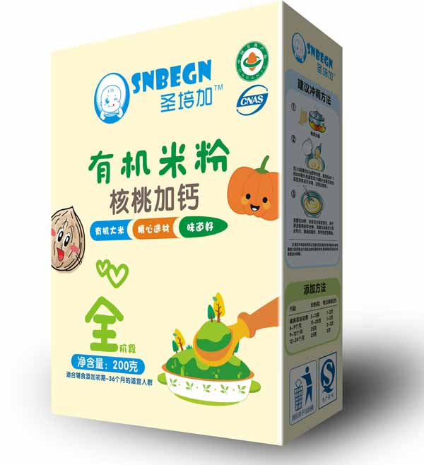 圣培加強化鈣鐵鋅有機米粉